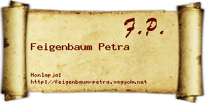 Feigenbaum Petra névjegykártya